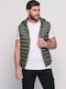 Men's Sleeveless Jacket Olive Color