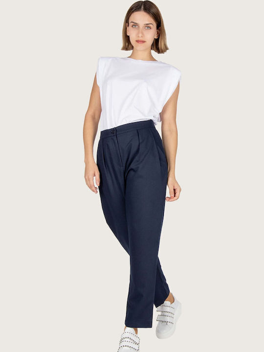 Dama Tesatura Pantaloni Albastru