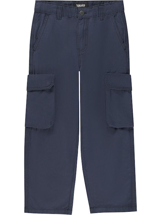 Molo Kids Cargo Trousers Blue