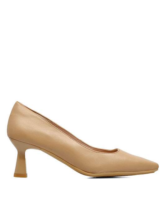 Desiree Shoes Leder Pumps Beige