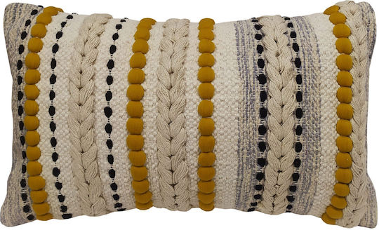 Le Blanc Μαξιλάρι Natural With Mustard 30x50εκ.