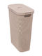Marva Wäschekorb Kunststoff 40lt mit Deckel 26,5x46,4x60,5cm Beige