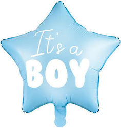 Balloon Foil Boy Birth Star Blue 48cm