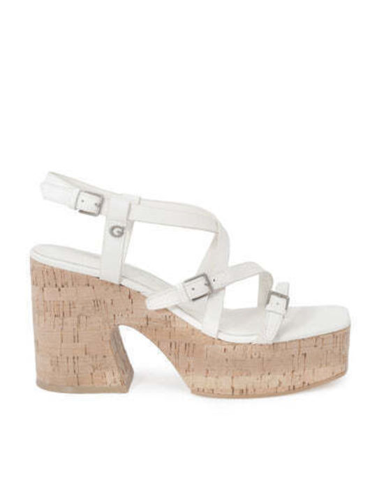 Guess Damen Sandalen in Beige Farbe