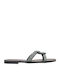 E1-087 Flip-flops & Slides Haralas - Black - Leather