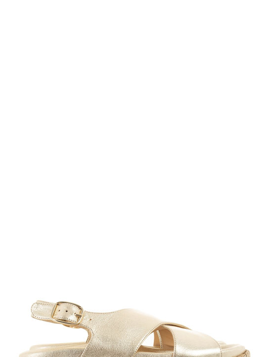 Paloma Barcelo Sandals Francia - Gold (Sandals Women's Gold - 2705-gold)