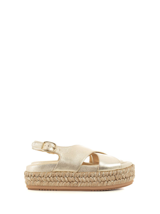 Paloma Barcelo Sandals Francia - Gold (σανδάλια Γυναικείο Gold - 2705-gold)