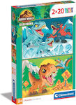 Clementoni Children's Puzzle Super Color Jurrasic World 2x20 Pieces