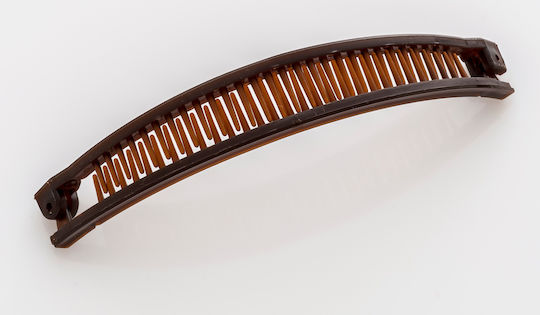 Thin Plastic Hair Claw in 2 Colors - Brown