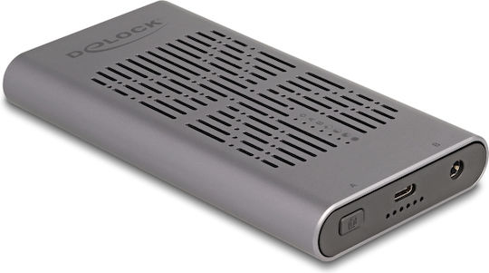 DeLock Твърд диск кутия M.2 SATA III с връзка Type-C в Сив цвят