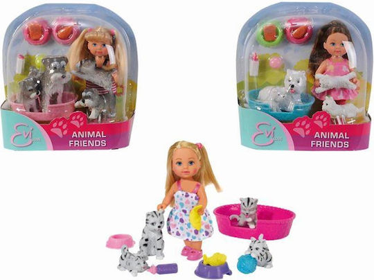 Doll 12cm Evi Simba 105734191 Animal Friends