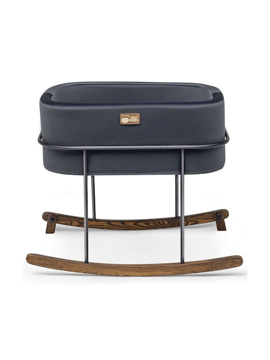 Hanah Home Wiege mit Matratze Black