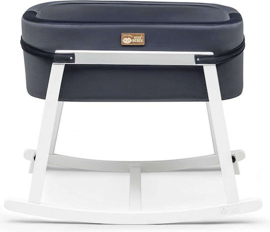 Hanah Home Cradle with Mattress Black-White