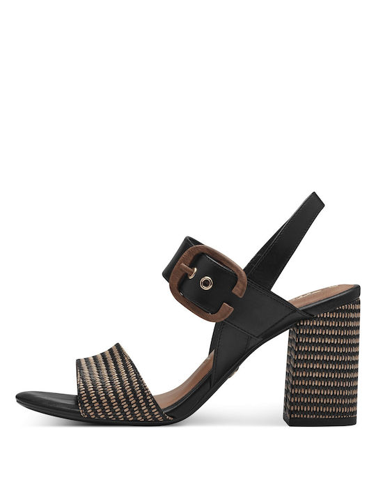 Tamaris Anatomic Leather Women's Sandals Black