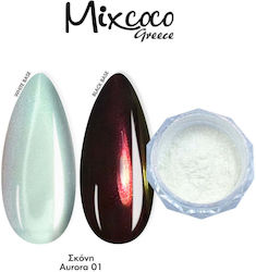 Mixcoco Dekopulver für Nägel in Transparent Farbe