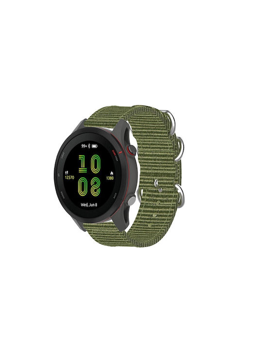 Nylon Canvas Woven Λουράκι Με Stainless Steel Rings Huawei Watch Gt2/gt2/pro Gt 4 46mm (22mm) - Army Green