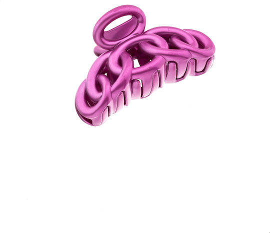 Clammer Plastic Chain In 8 Colors-Fuchsia
