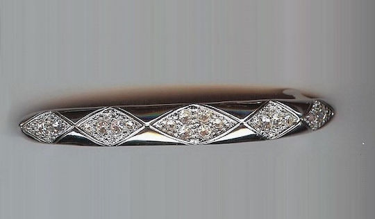 Barret Metall Slim Barrel Thin Design Knöpfe mit Strass verziert