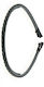 Plastic thin braid in 4 colors-black
