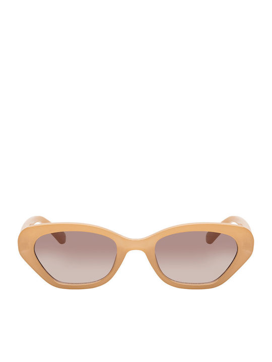 Tesoro Women's Sunglasses with Beige Horn-Rimme...