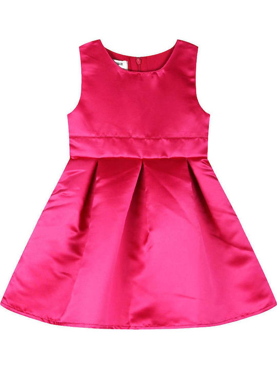 Rochie pentru Copii Fără mâneci Din tul Fuchsia