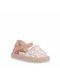 Kids Espradrilles with Hoop & Loop Closure Pink