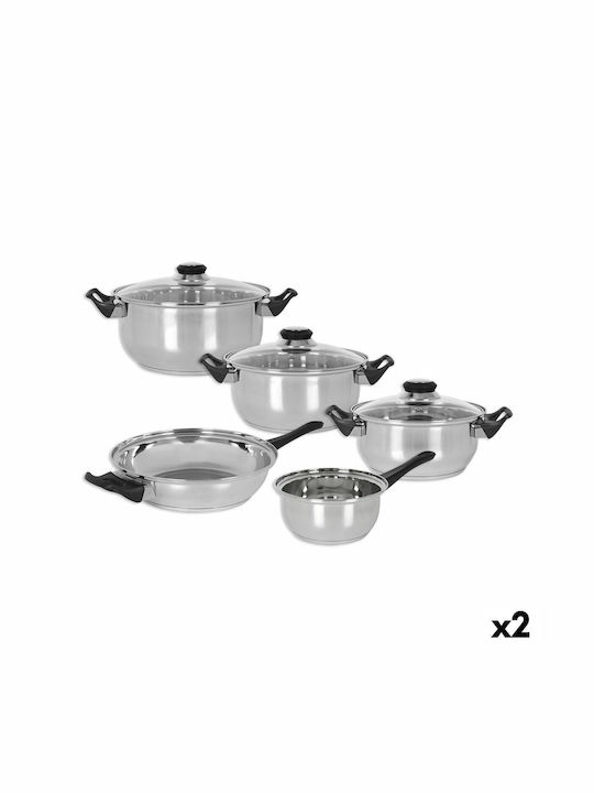 Quttin Cookware Set of with Coating 8pcs