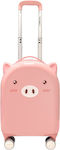 Children's Cabin Travel Suitcase Lucky Piggy with 4 Wheels Height 52cm