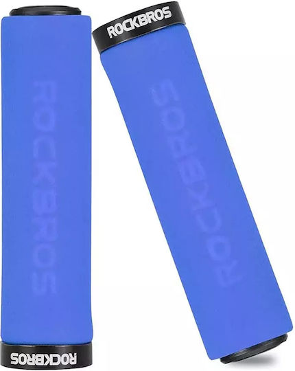 Rockbros BT1001BLBK Bicycle Handlebar Grips in Blue Color
