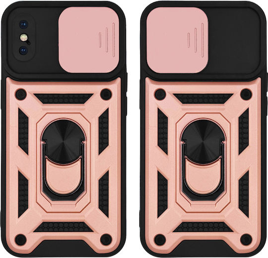 Sonique Back Cover Σιλικόνης / Πλαστικό Ροζ Χρυσό (iPhone X / Xs)