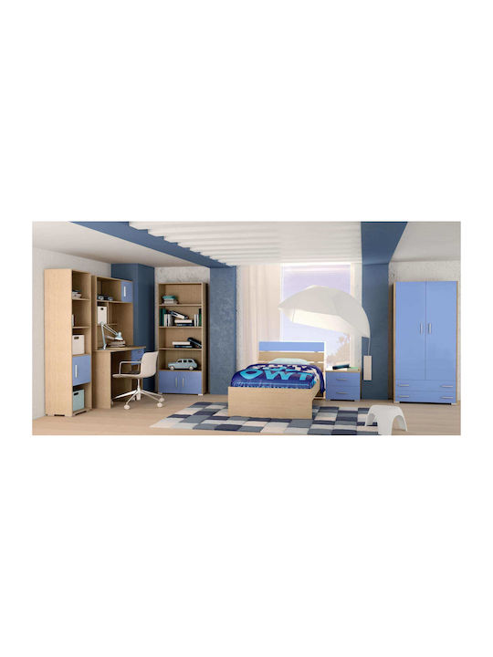 Set de Dormitor pentru Copii Albastru deschis Magazin online cu Pat pentru Saltea 90x190buc