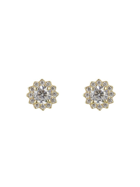 18 Carat Gold Eaxr25295g Rosette Earrings 18 Carat Gold Earrings