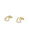 14 Carat Gold Earrings Hearts Sk365 14 Carat