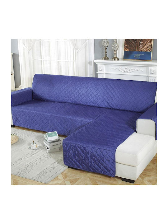 Wasserdicht Elastische Abdeckung für Ecksofa Dark Blue 200x270cm 1Stück