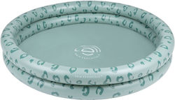 Swim Essentials Green Leopard Παιδική Πισίνα PVC Φουσκωτή 100x100εκ.