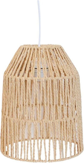 Atmosphera Raffia Ceiling Light Beige 22x29cm