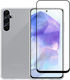 Vivid Set Gelly Back Cover Tempered Glass / Silicone Set with Glass Black (Galaxy A55)