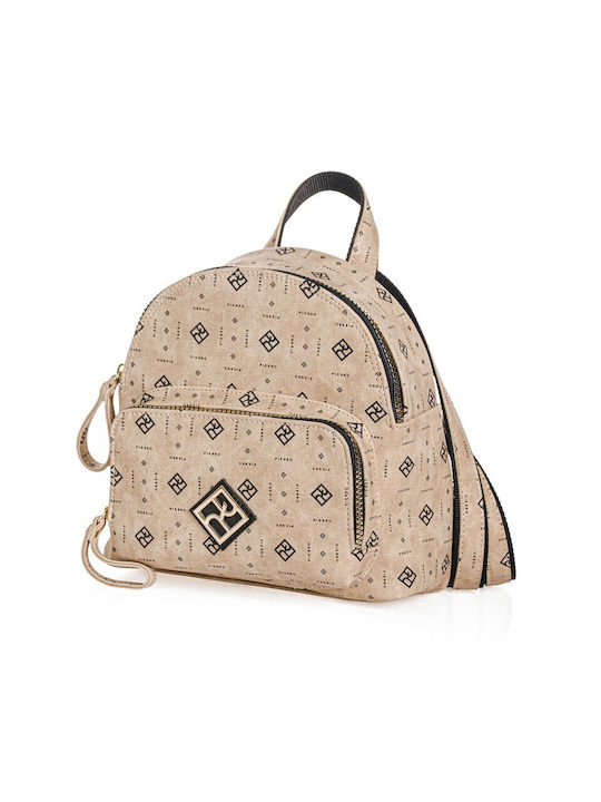 Pierro Accessories Women's Bag Backpack Beige