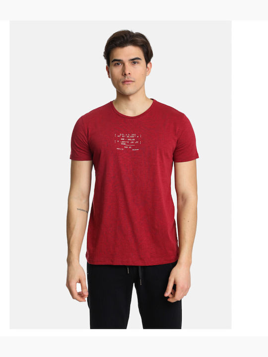 Paco & Co T-shirt Bărbătesc cu Mânecă Scurtă Roșu