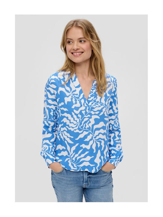 S.Oliver Women's Summer Blouse Blue