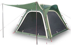 vidaXL Camping Tent Green for 4 People 160x221x160cm