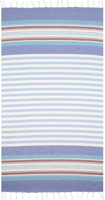 Aquablue Beach Towel Cotton with Fringes 180x90cm.