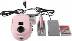 Nail Drill Power 25W Pink with Pedal