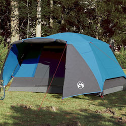 vidaXL Camping Tent Blue for 6 People 412x370x190cm