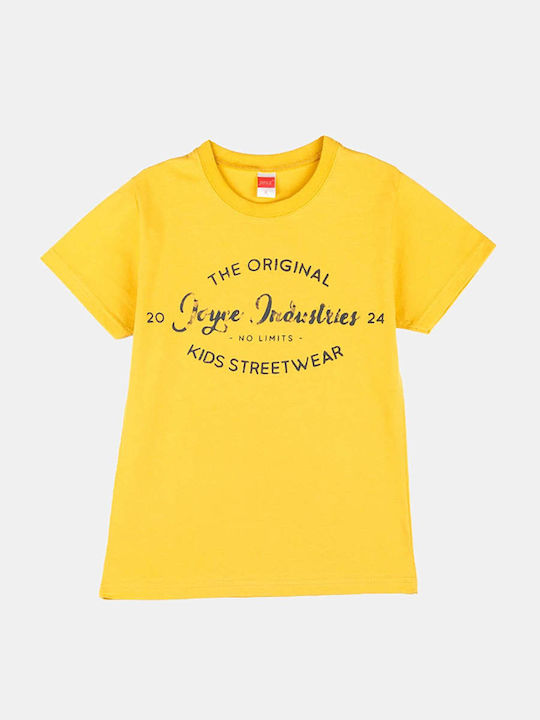 Joyce Kinder-T-Shirt ockerfarben