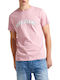 Pepe Jeans T-shirt Bărbătesc cu Mânecă Scurtă Roz