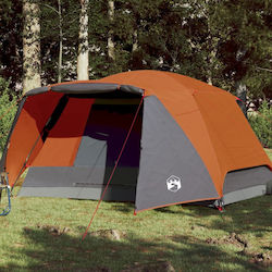 vidaXL Σκηνή Camping Πορτοκαλί για 4 Άτομα 350x280x155εκ.