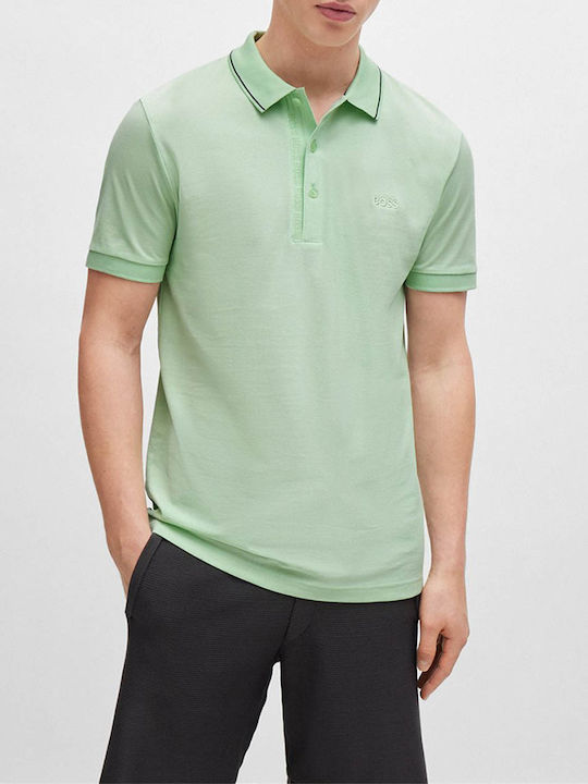 Hugo Boss Men's Short Sleeve Blouse Polo Green