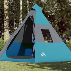 vidaXL Campingzelt Blau für 7 Personen 280x350x280cm
