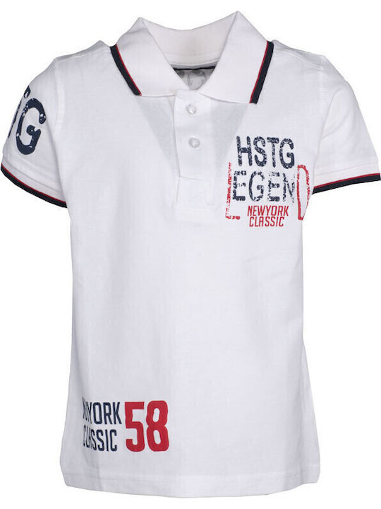 Hashtag Παιδικό Polo Κοντομάνικο Λευκό